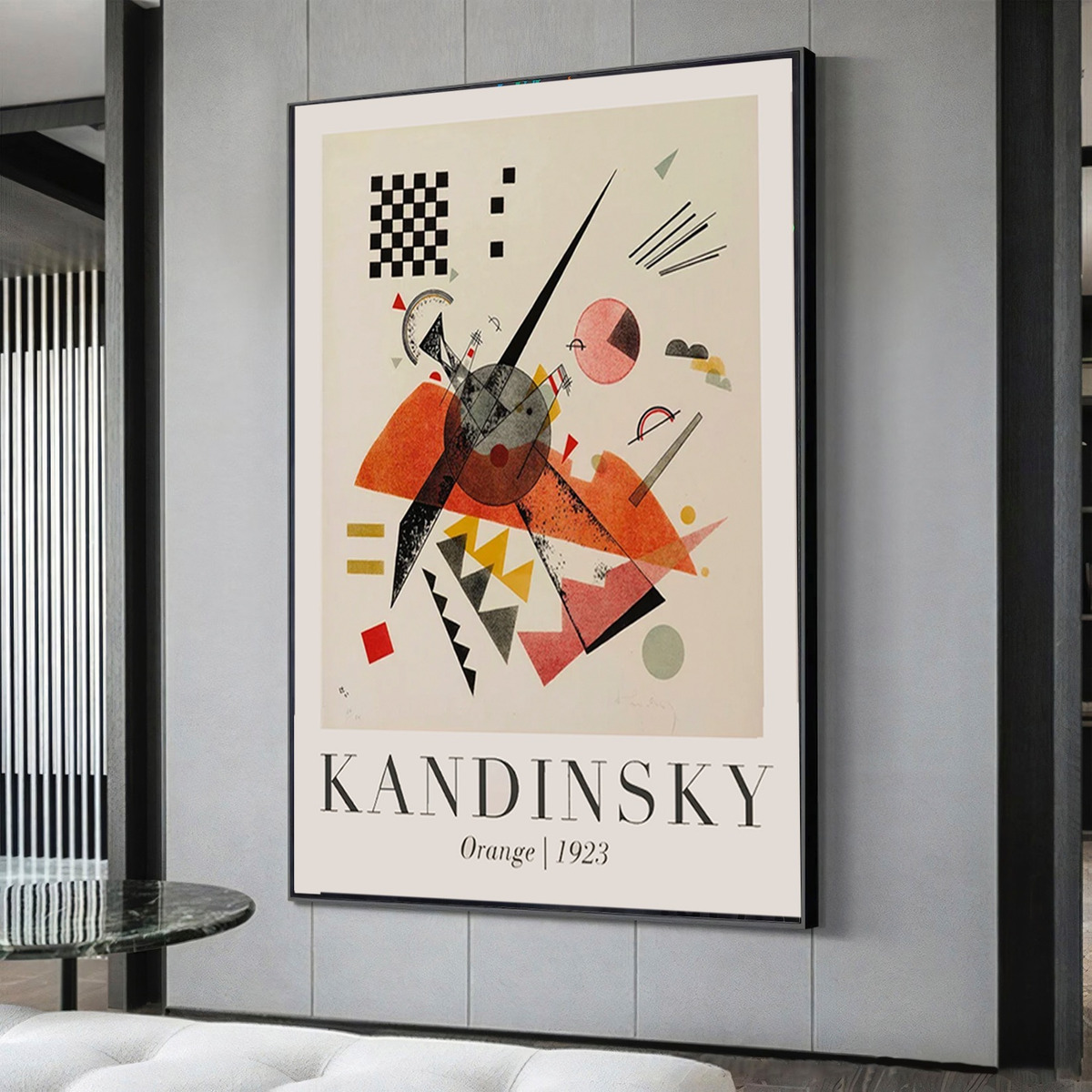 Cuadros W. Kandinsky 110x80 Cm En Lienzo Canvas Artistico No Sintetico Con Bastidor Reforzado Listo Para Colgar Color Se