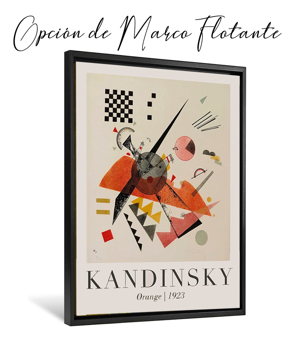 Foto 2 | Cuadros W. Kandinsky 110x80 Cm En Lienzo Canvas Artistico No Sintetico Con Bastidor Reforzado Listo Para Colgar Color Se