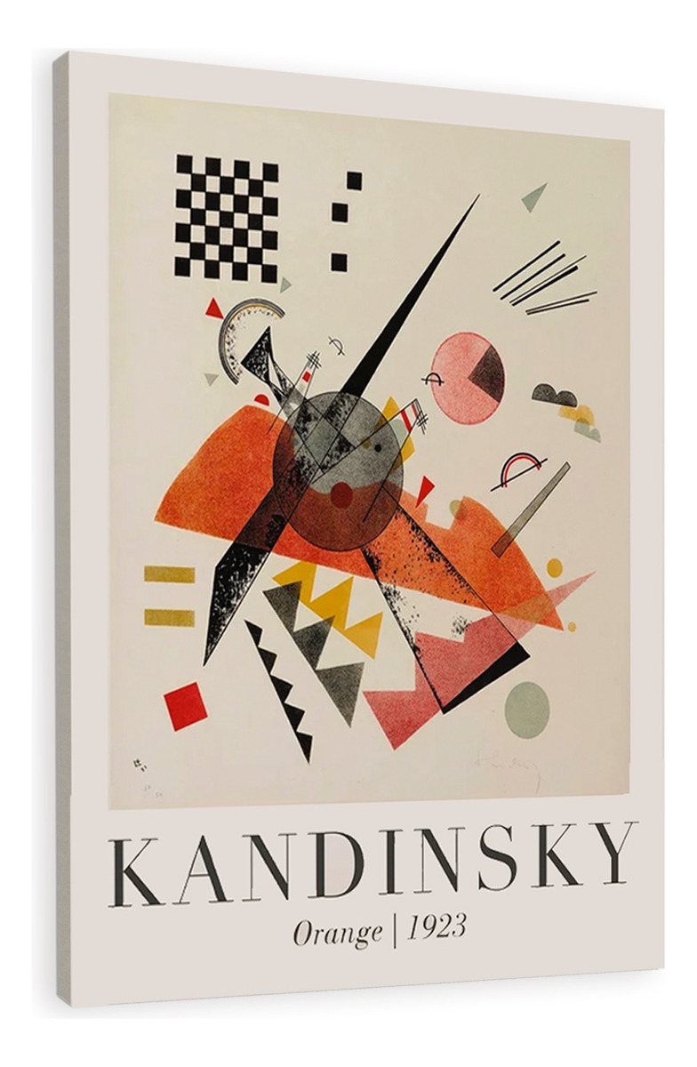 Foto 4 | Cuadros W. Kandinsky 110x80 Cm En Lienzo Canvas Artistico No Sintetico Con Bastidor Reforzado Listo Para Colgar Color Se