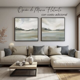 Foto 2 | Conjunto Cuadros Paisajes Abstractos Moderno Canvas 65x65cm