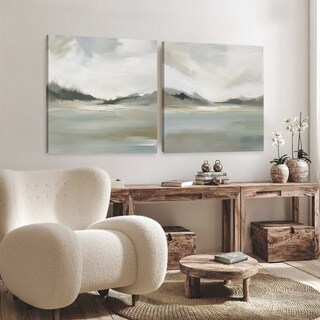 Foto 4 | Conjunto Cuadros Paisajes Abstractos Moderno Canvas 65x65cm