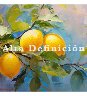 Foto 3 | Cuadro Limones Naranjas Canvas Estilo Galería 90x60cm.