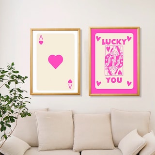 Foto 2 | Set Cuadros Modernos Trendy Retro Lucky You Marco Madera
