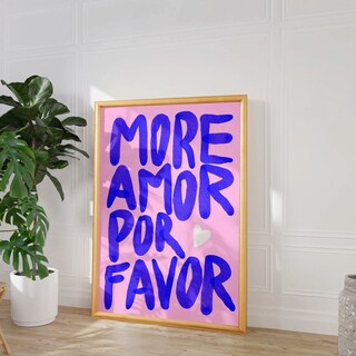 Foto 1 | Cuadro More Amor Decoración Aesthetic Modern Colorido Marco