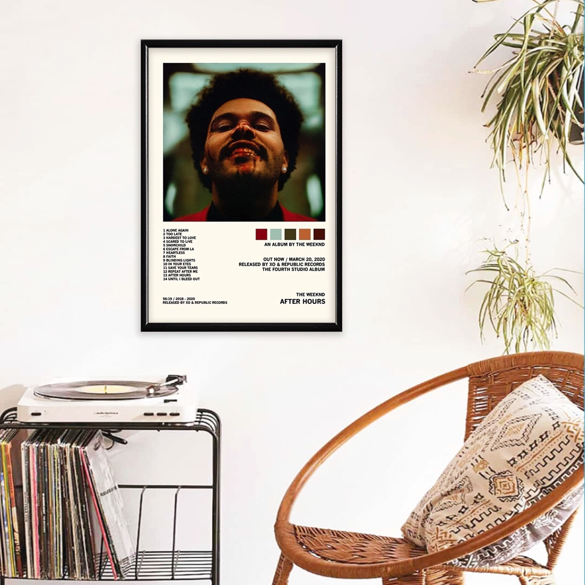 Foto 4 pulgar | The Weeknd Álbum Music Tracklist Cuadros Con Marco Madera