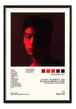 Joji Álbum Music Tracklist Cuadro Con Marco Madera Laminado