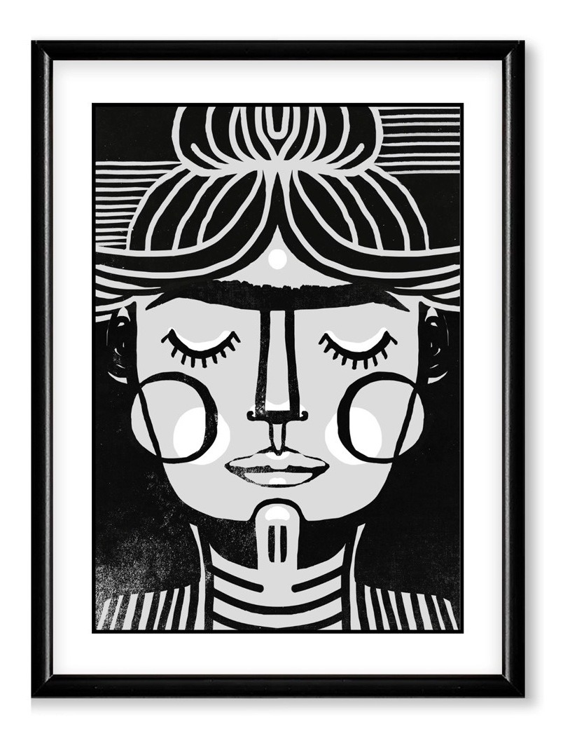 Foto 4 pulgar | Cuadros Frida Kahlo Modernos Con Marco Madera  Laminados