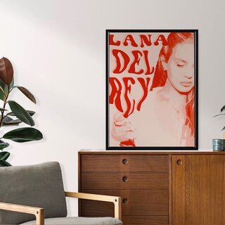 Foto 2 | Lana Del Rey Arte Aesthetic Cuadro Con Marco Madera Premium