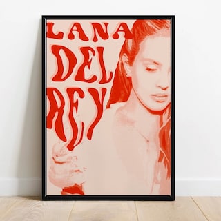 Foto 3 | Lana Del Rey Arte Aesthetic Cuadro Con Marco Madera Premium