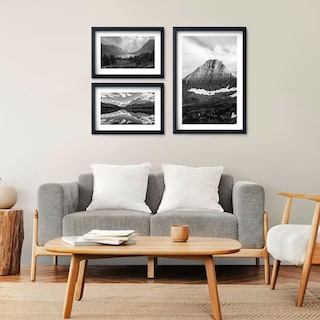 Foto 3 | Cuadros Hermosa Montañas Minimalista Elegante Blanco Y Negro