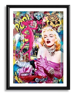 Foto 1 | Cuadro Decorativo Marilyn Monroe Grafiti Para Estética Sala