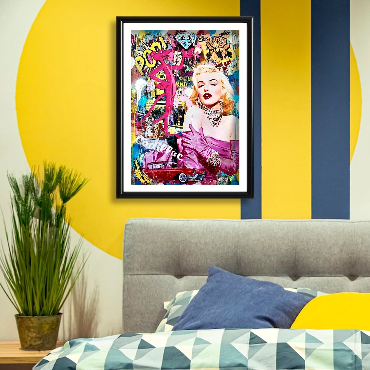 Foto 3 | Cuadro Decorativo Marilyn Monroe Grafiti Para Estética Sala