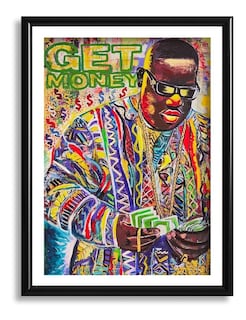 Foto 1 | Cuadro Decorativo Notorious Big Grafiti Get Money Oficina