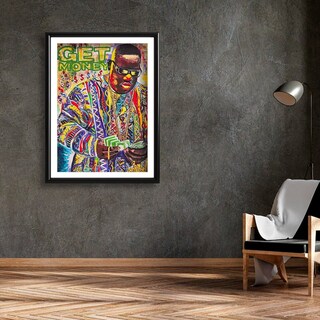 Foto 2 | Cuadro Decorativo Notorious Big Grafiti Get Money Oficina