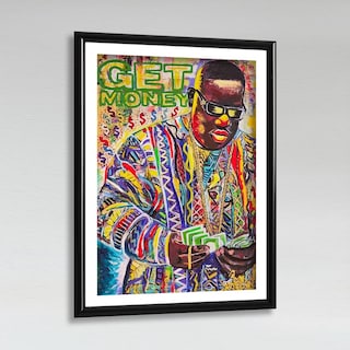 Foto 3 | Cuadro Decorativo Notorious Big Grafiti Get Money Oficina