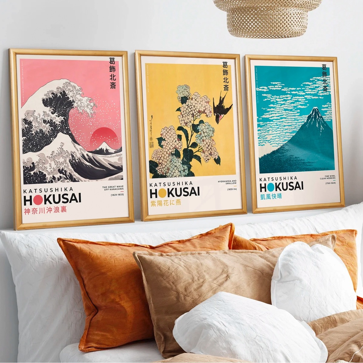 Foto 1 | Cuadro Arte Japones Hokusai La Gran Ola Con Marco Madera