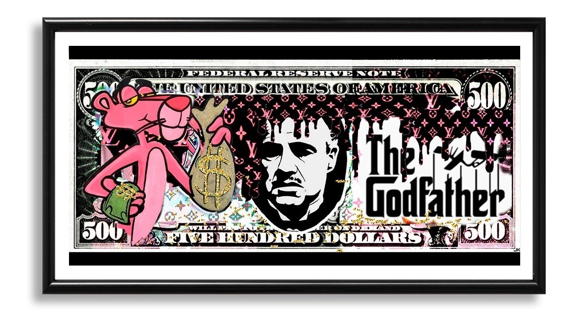 Foto 1 | Cuadro Decorativo Dólar El Padrino Grafiti Oficina Recamara
