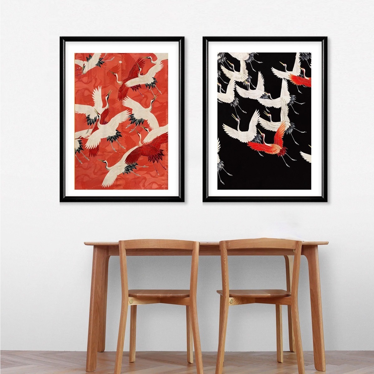 Foto 1 | Set Cuadros Con Marco Negro Arte Japón Kimono Decorativo Hd