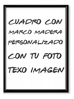 Foto 1 | Set 4 Cuadros Con Marco Madera Personalizados Tus Imágenes