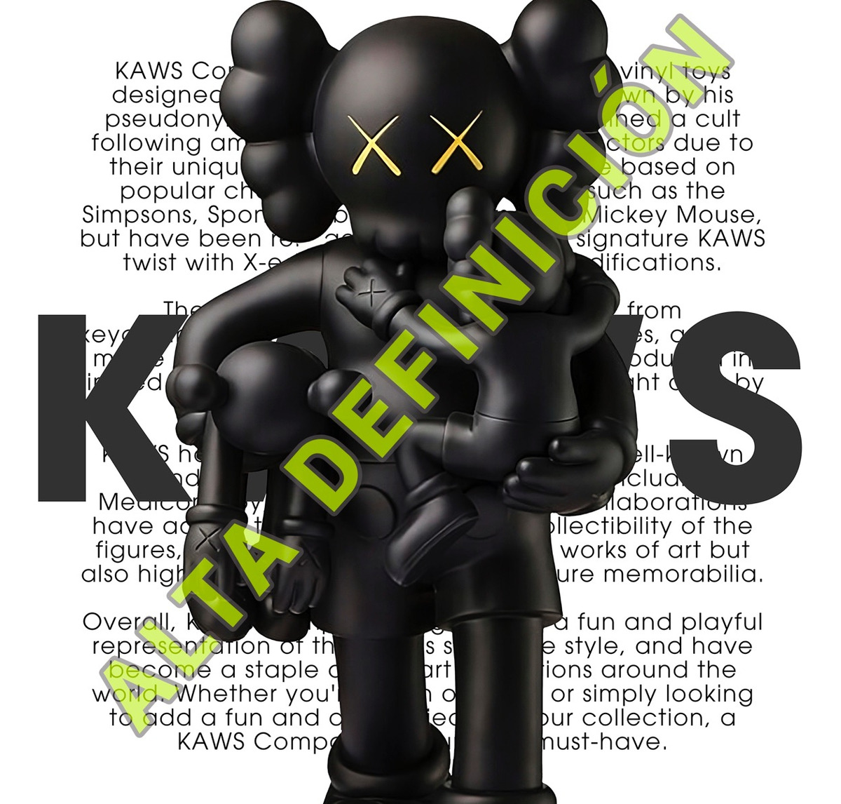 Foto 4 pulgar | Set 3 Cuadros Kaws Figures Hypebeast Con Marcos De Madera