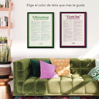 Foto 3 | Set 2 Cuadros Taylor Swift Decorativos Con Marco Madera