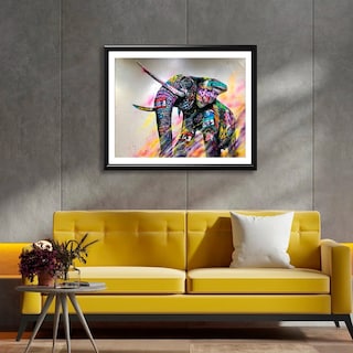 Foto 2 | Cuadro Decorativo Elefante Grafiti Moderno Elegante Sala Rec