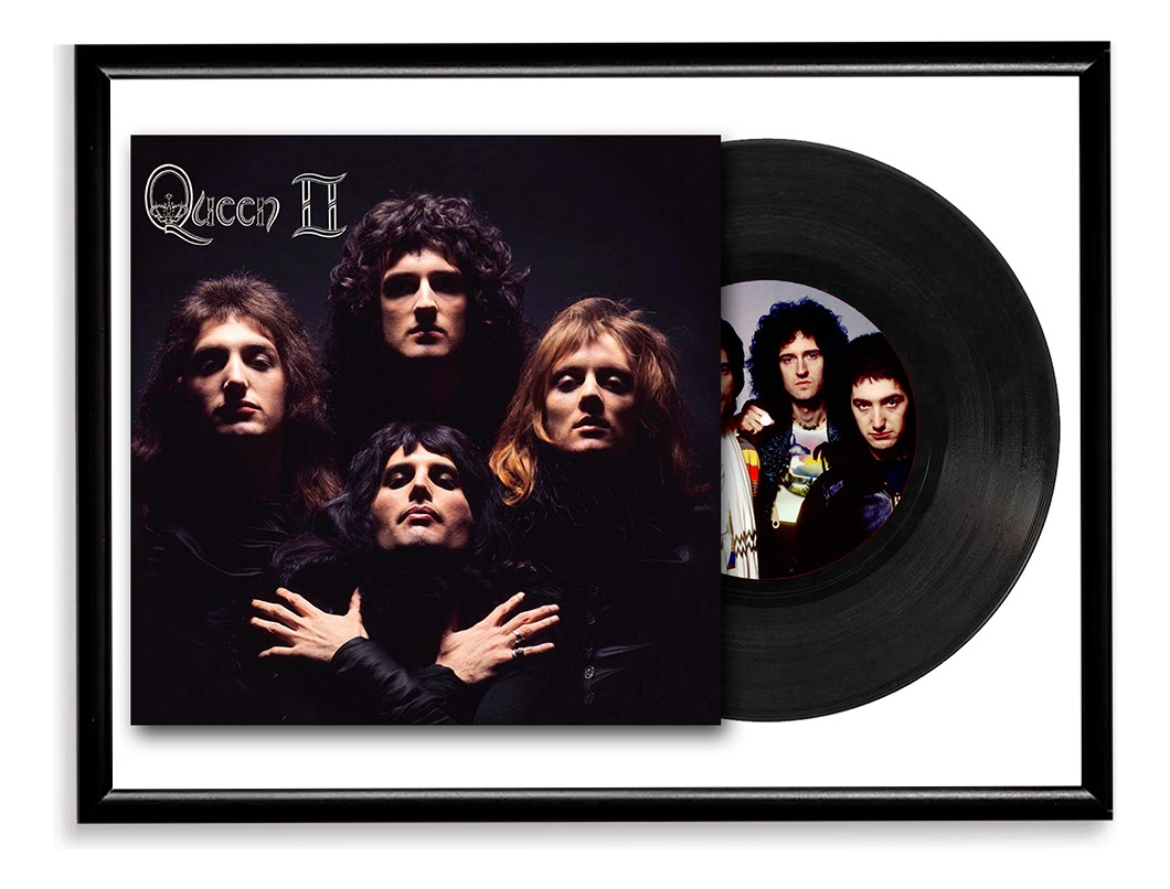 Foto 3 | Cuadro Decorativo Vinilo | 40x60cm Marco Negro Queen