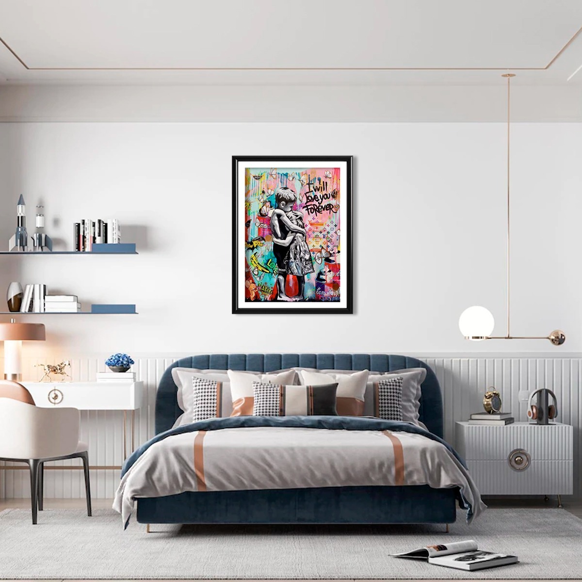 Foto 2 | Cuadro Decorativo Niños Grafiti Moderno Elegante Sala Recama