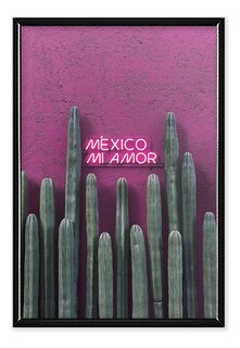 Foto 3 | Cuadro México Mi Amor Cactus Viral Foto Con Marco De Madera