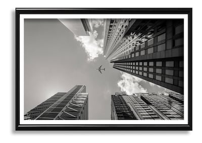 Foto 1 | Cuadro Avión Minimalista Arquitectura Blanco Y Negro Elegant Color Modelo 1