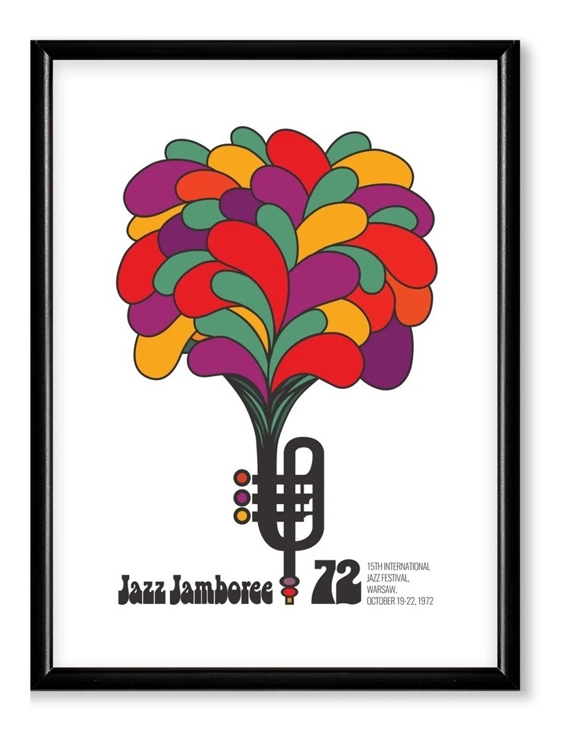 Cuadros Marco Madera Jazz Music Poster Festival Varios Model