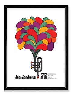 Foto 1 | Cuadros Marco Madera Jazz Music Poster Festival Varios Model
