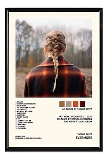 Foto 1 | Taylor Swift Álbum Music Tracklist Cuadro Con Marco Madera