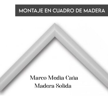 Foto 2 | Set 2 Cuadros Abstractos Moderno Minimailstas Marco Madera