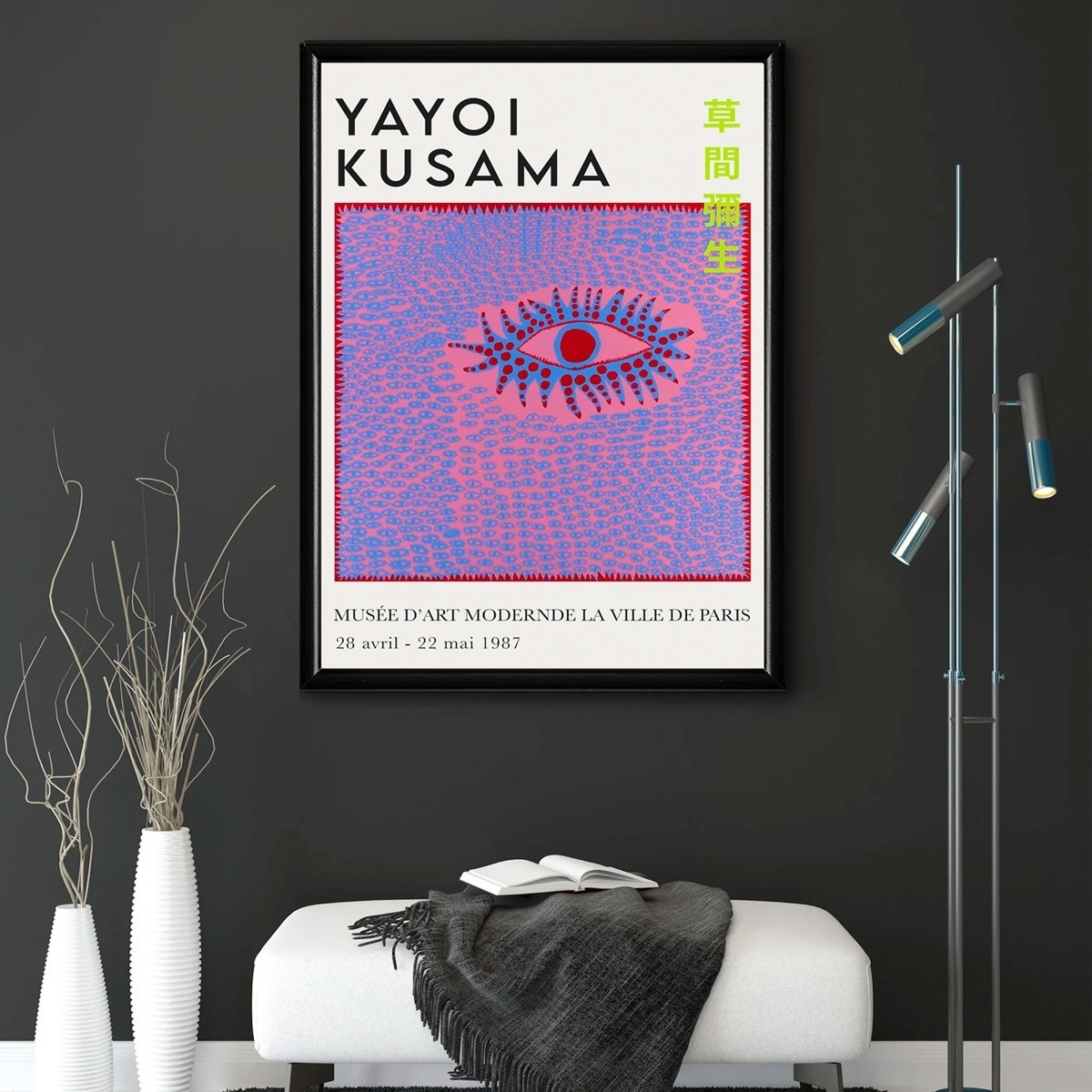 Foto 2 | Cuadros Yayoi Kusama Arte Abstracto Moderno Japones C/marco Color Eye