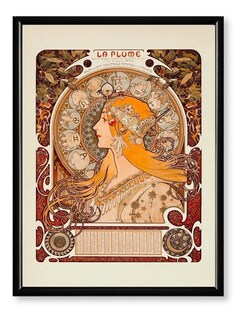 Foto 1 | Cuadros Marco Madera Posters Art Nouveau Vintage Mujeres