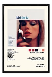 Foto 1 | Taylor Swift Álbum Music Tracklist Cuadro Con Marco Madera