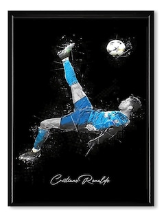 Foto 1 | Messi Ronaldo Neymar Y Más Jugadores Fútbol Cuadros C/marco