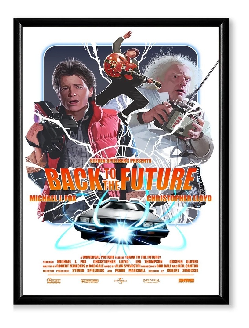 Cuadro Decorativo Decogaleria Cool Movies Películas De 65cm X 50cm Color Back Ti The Future