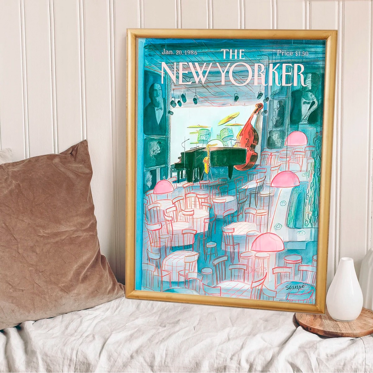 The New Yorker Art Cover Cuadros Con Marco De Madera Varios