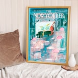 The New Yorker Art Cover Cuadros Con Marco De Madera Varios