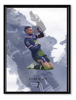 Foto 1 | Messi Ronaldo Neymar Y Más Jugadores Fútbol Cuadros C/marco