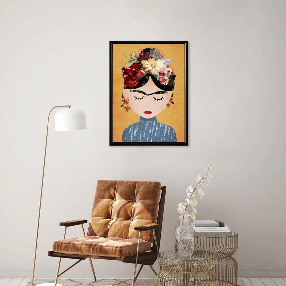 Foto 2 | Cuadros Frida Kahlo Modernos Con Marco Madera  Laminados