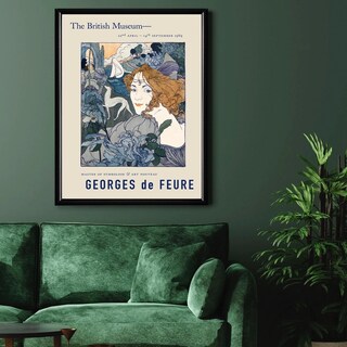 Foto 2 | Cuadros Marco Madera Posters Art Nouveau Vintage Mujeres