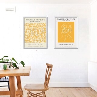Foto 2 | Set 2 Cuadros Matisse Amarillo Arte Moderno Marco Madera