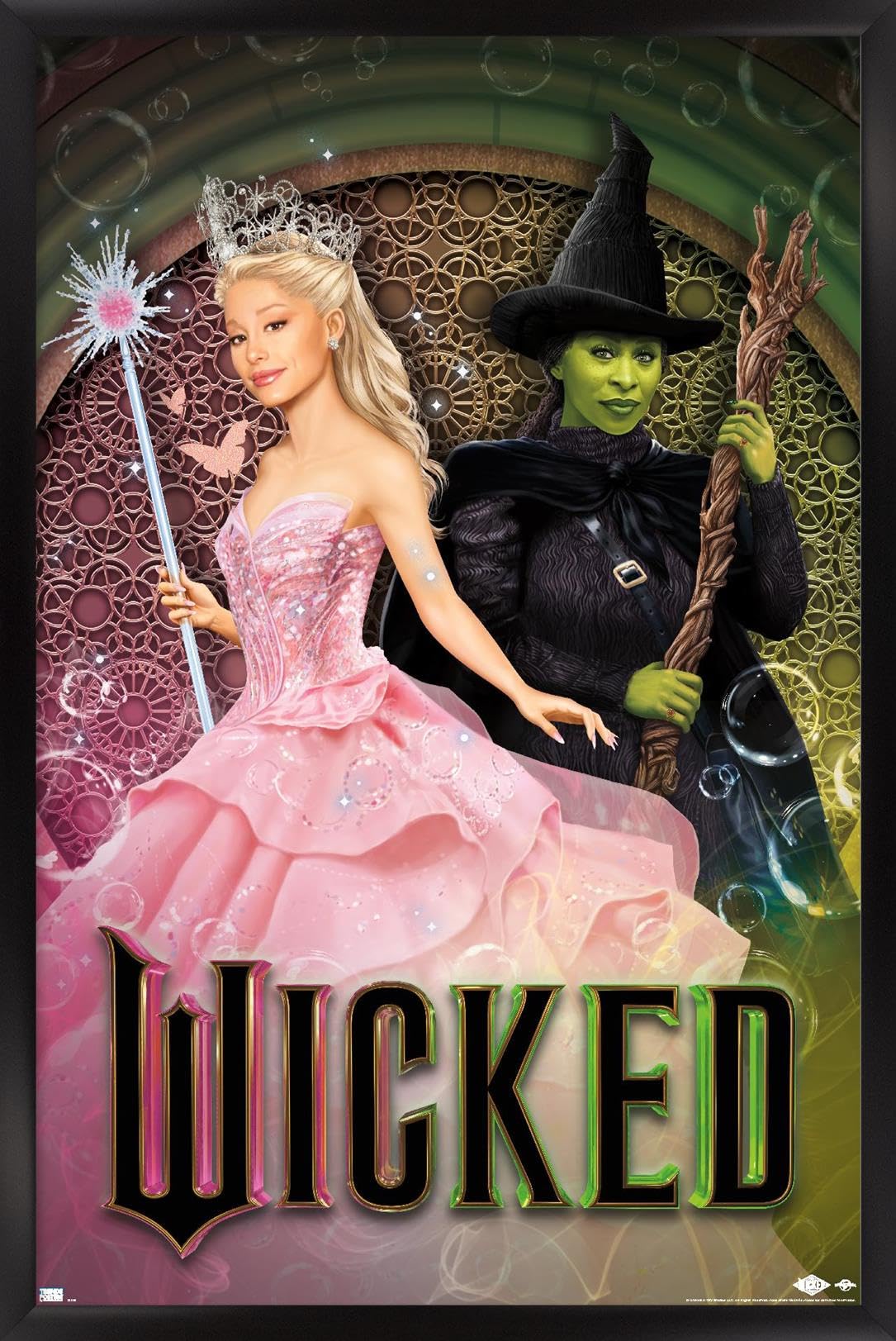 Póster De Pared Trends International Wicked Elphaba Glinda - Venta Internacional.