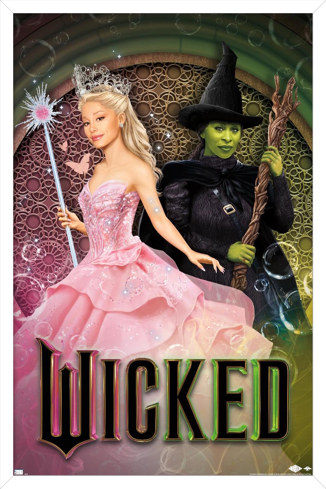 Póster De Pared Trends International Wicked Elphaba Glinda - Venta Internacional.