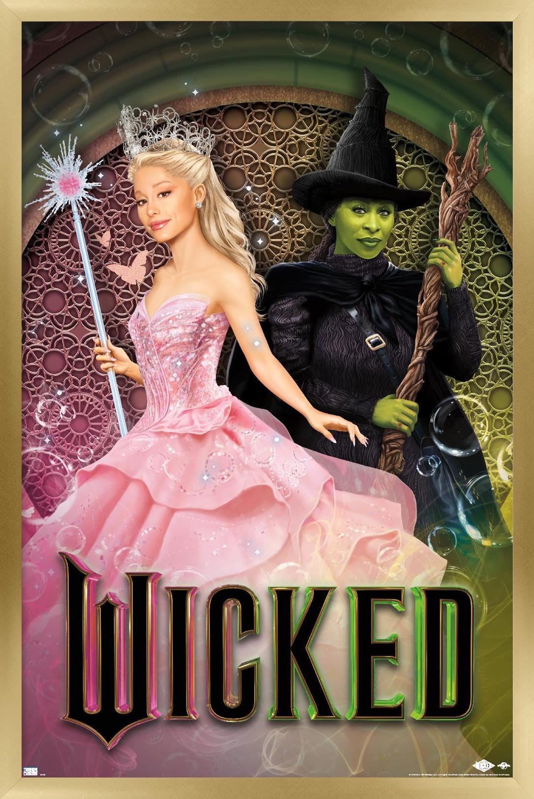 Póster De Pared Trends International Wicked Elphaba Glinda - Venta Internacional.