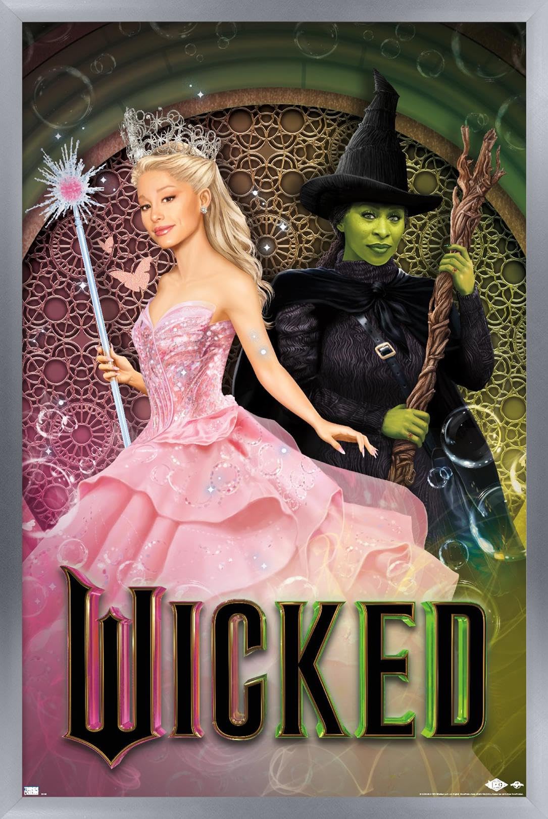 Póster De Pared Trends International Wicked Elphaba Glinda - Venta Internacional.