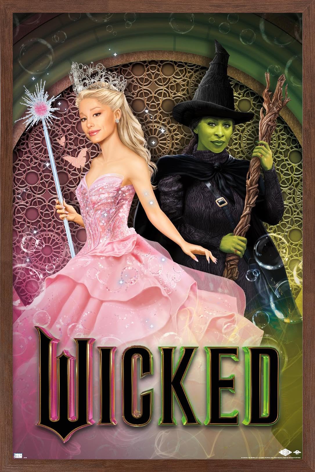 Póster De Pared Trends International Wicked Elphaba Glinda - Venta Internacional.